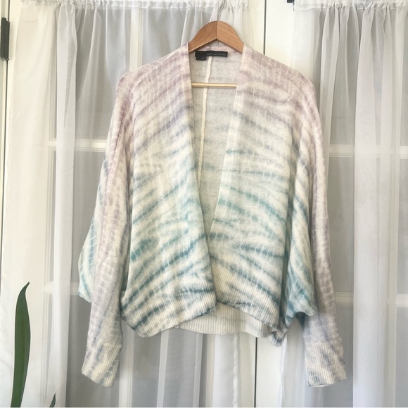 360 Cashmere Lightweight Tie Dye Cardigan Sweater Size Small - Picture 5 of 9
